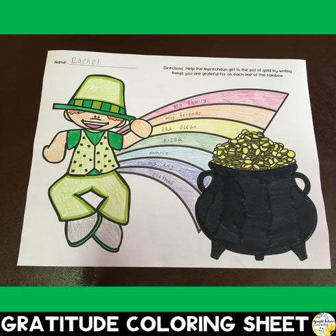 Lucky Leprechauns Gratitude Discussion Cards and Activity Pack - St. Patrick's